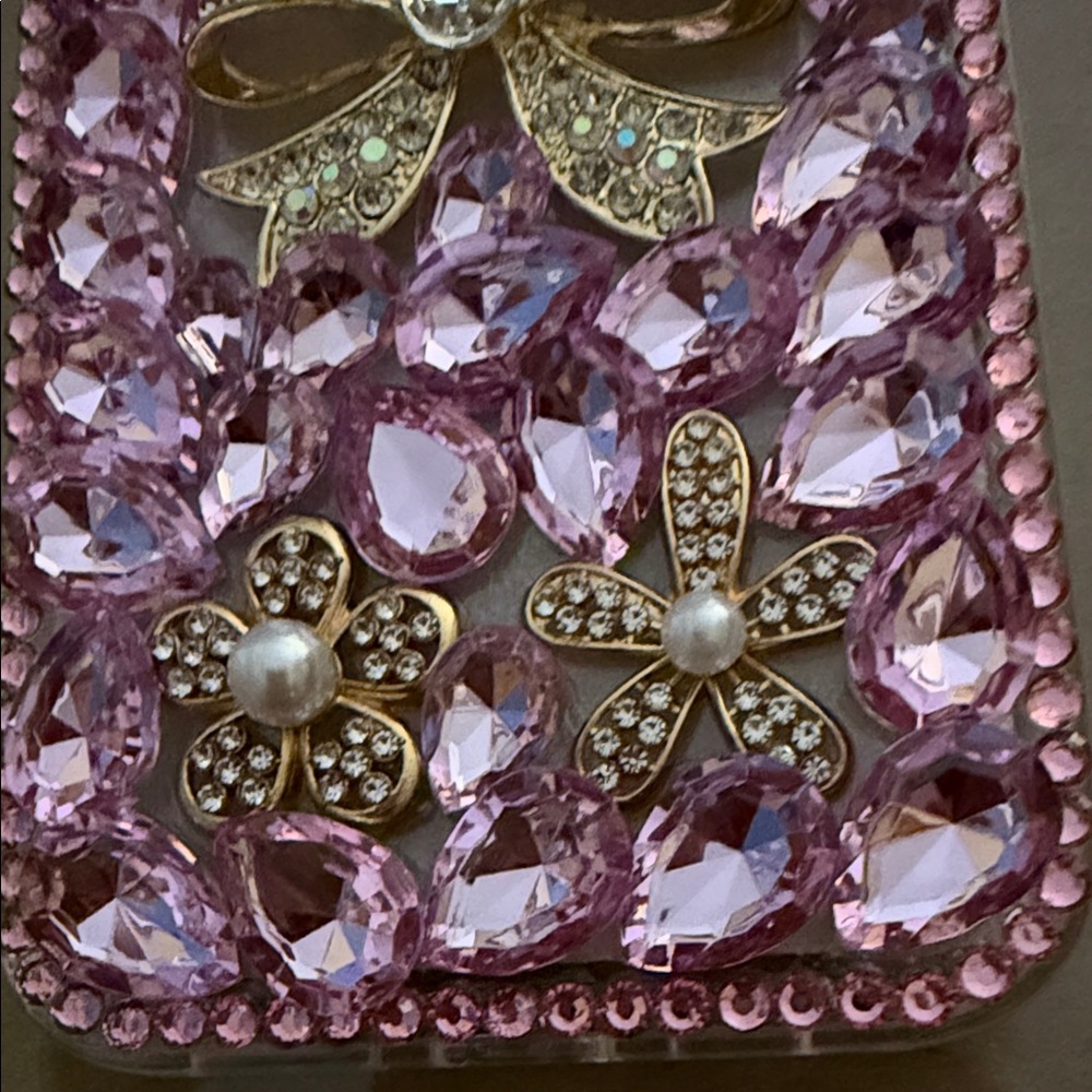 Pink Rhinestone Phone Case - Picture 4 of 6